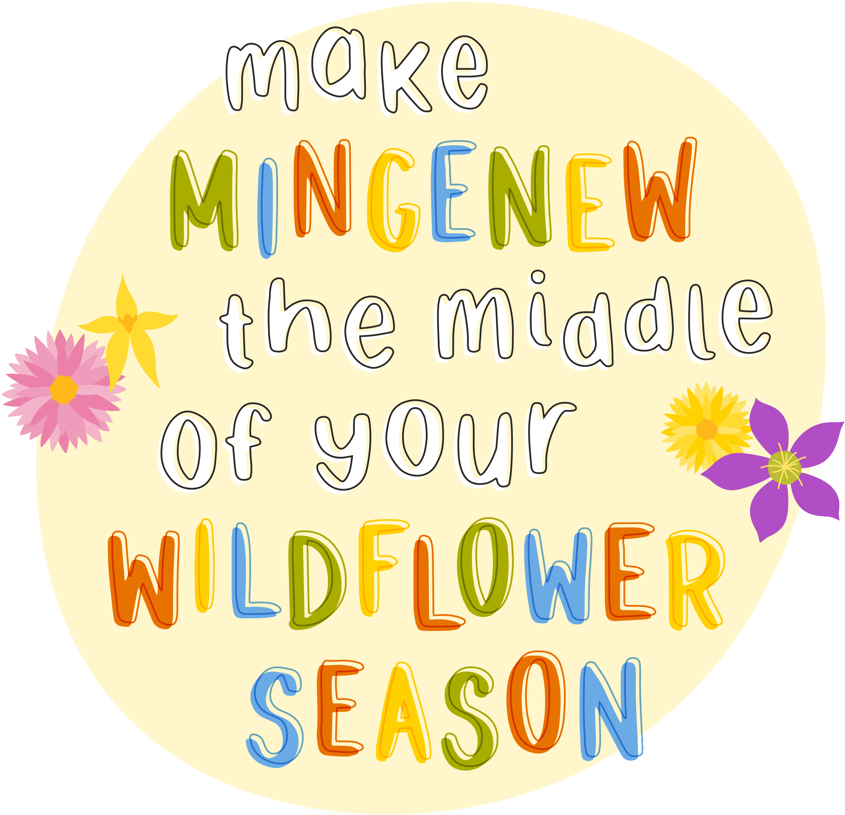 wildflower season logo device